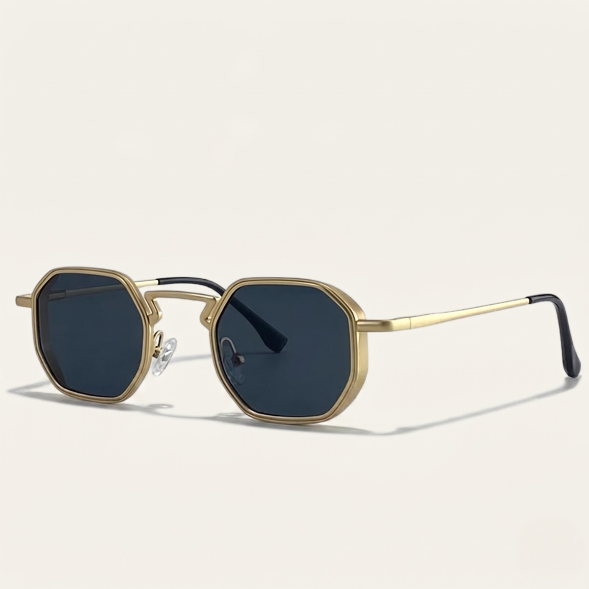 Burlington Men's Retro Hexagon Sunglasses
