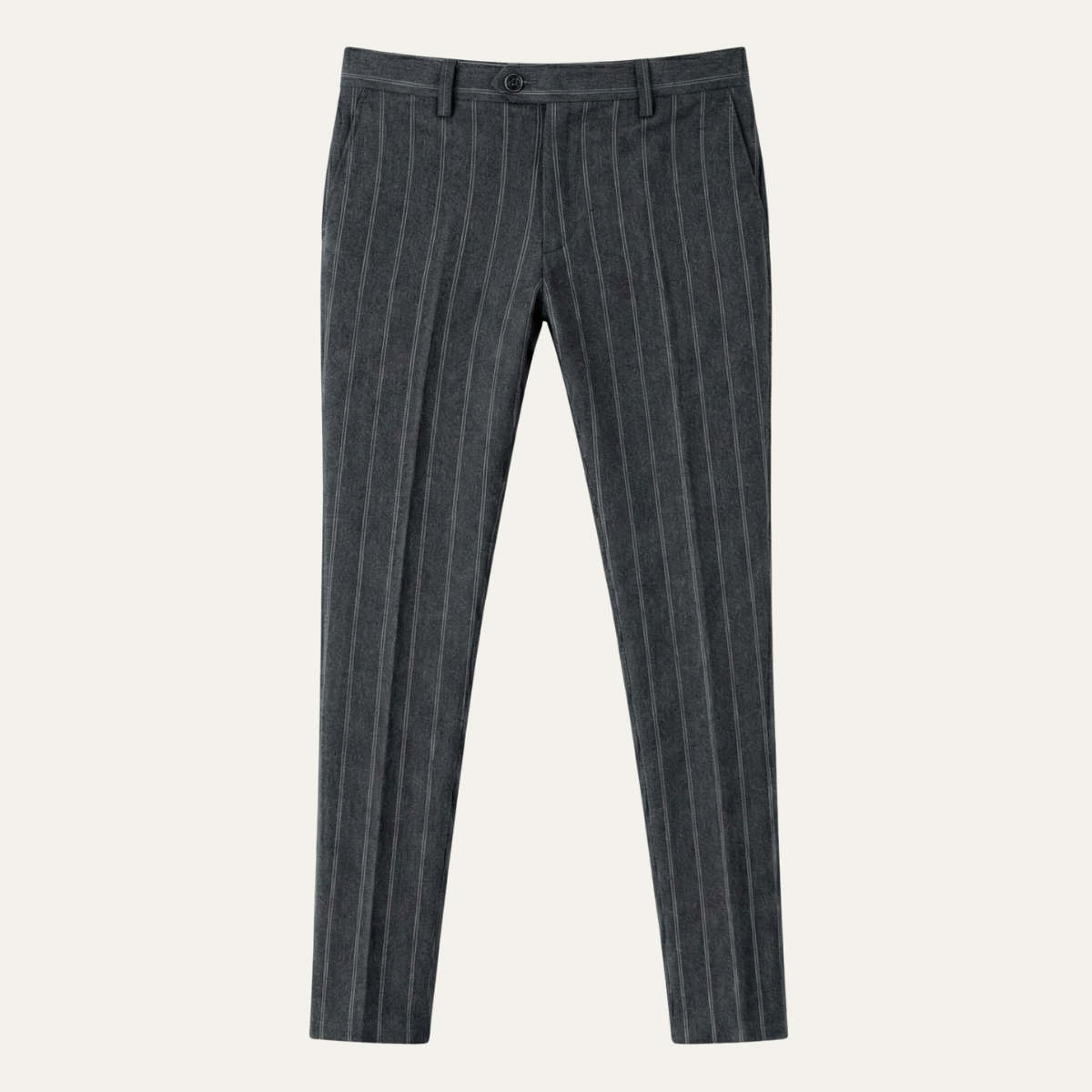 Cruz | Men's Slim Fit Dress Pants Gray Pinstripe