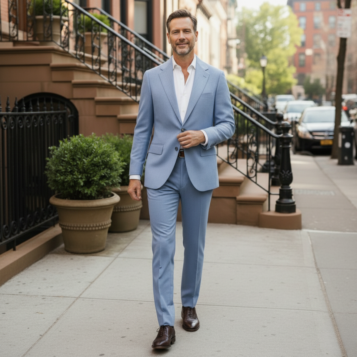Axel | Men's Gray Suit Two Piece Tailored Formal
