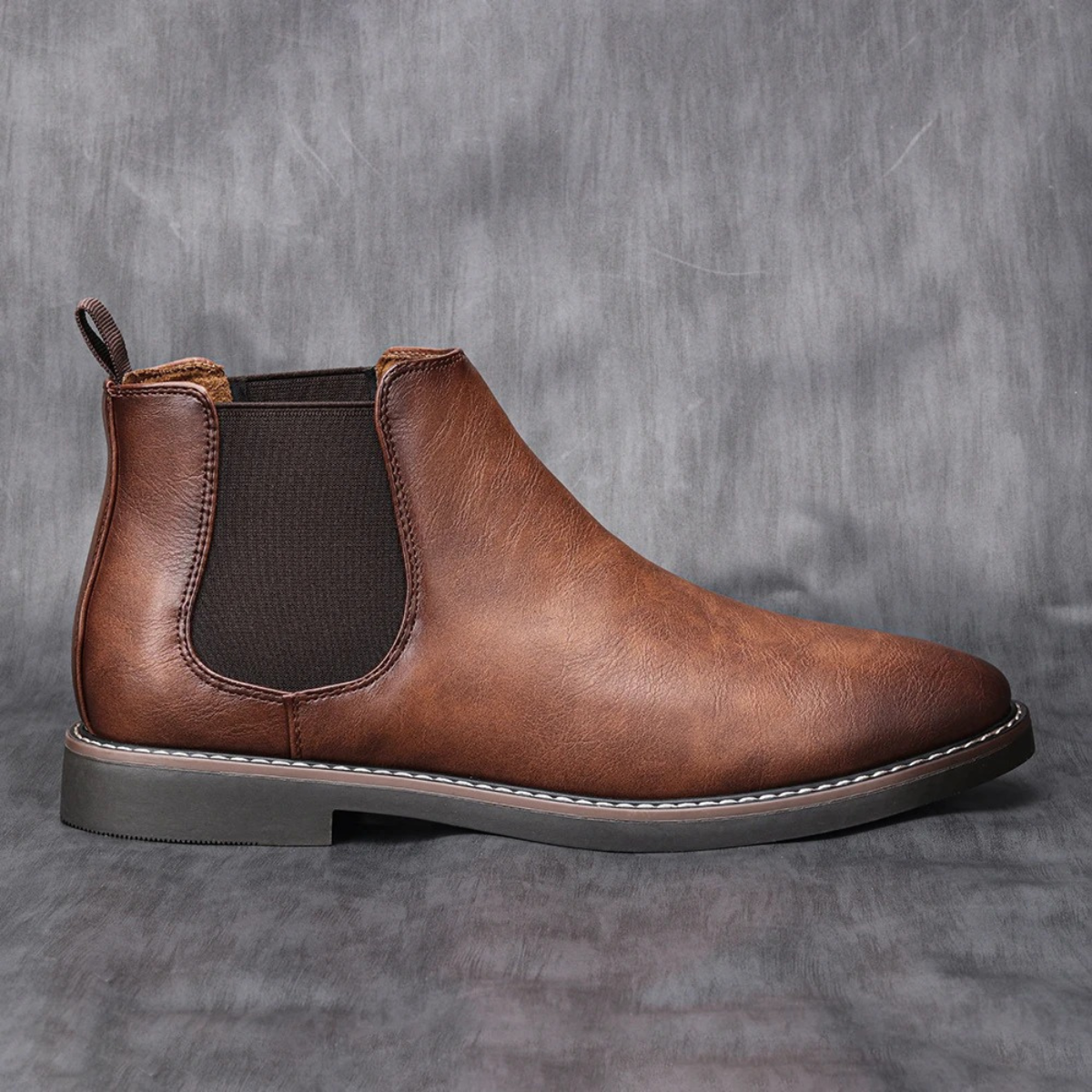 Bram | Men's Classic Leather Chelsea Boots Brown