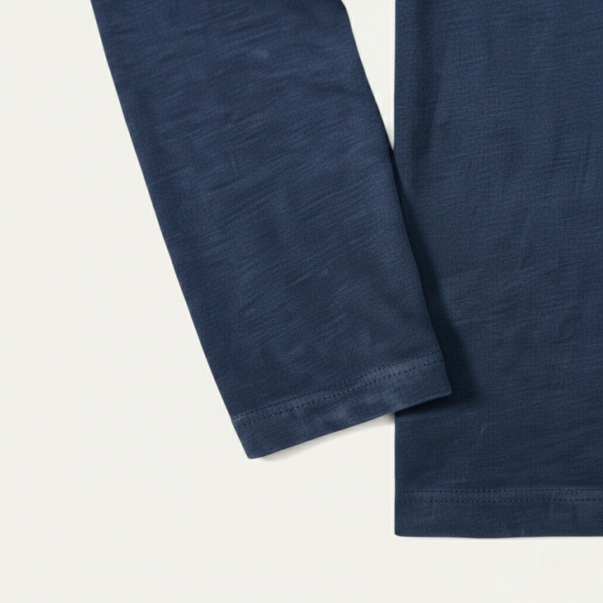 Tate | Men's Henley Shirt Navy Long Sleeve