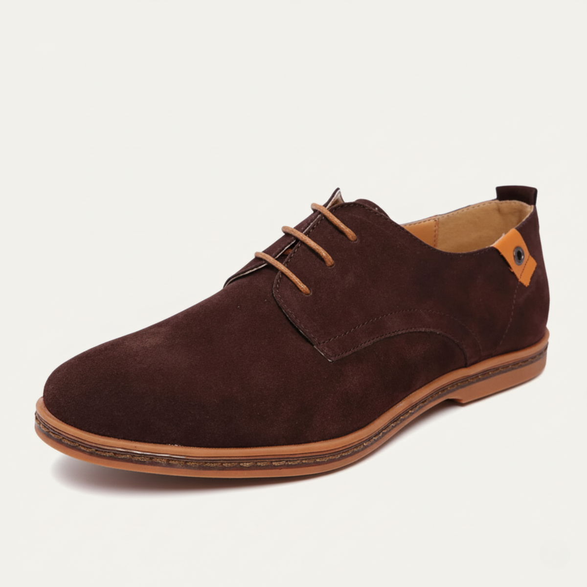 Stella | Men's Suede Oxford Shoes Black Lace Up