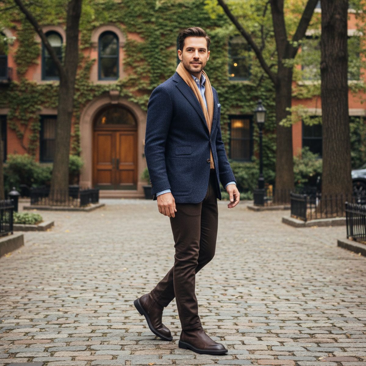 Voss | Men's Suede Ankle Boots Brown