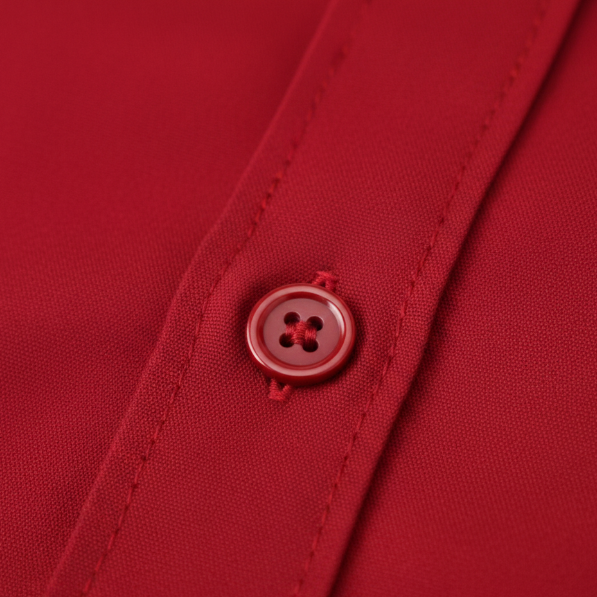 Beau | Men's Dress Shirt Red Long Sleeve Button Up