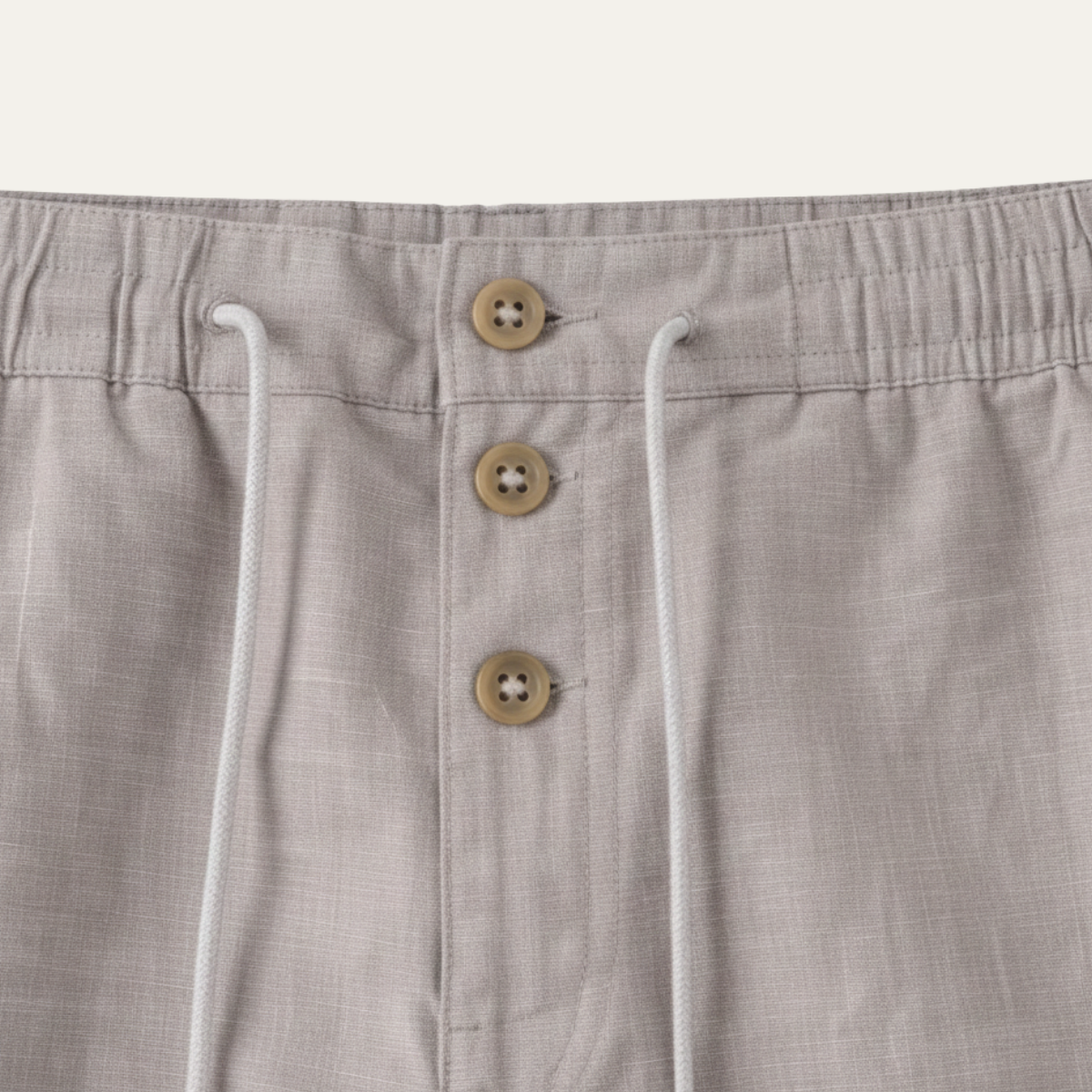 Ezra | Men's Casual Linen Pants Cream Straight Leg