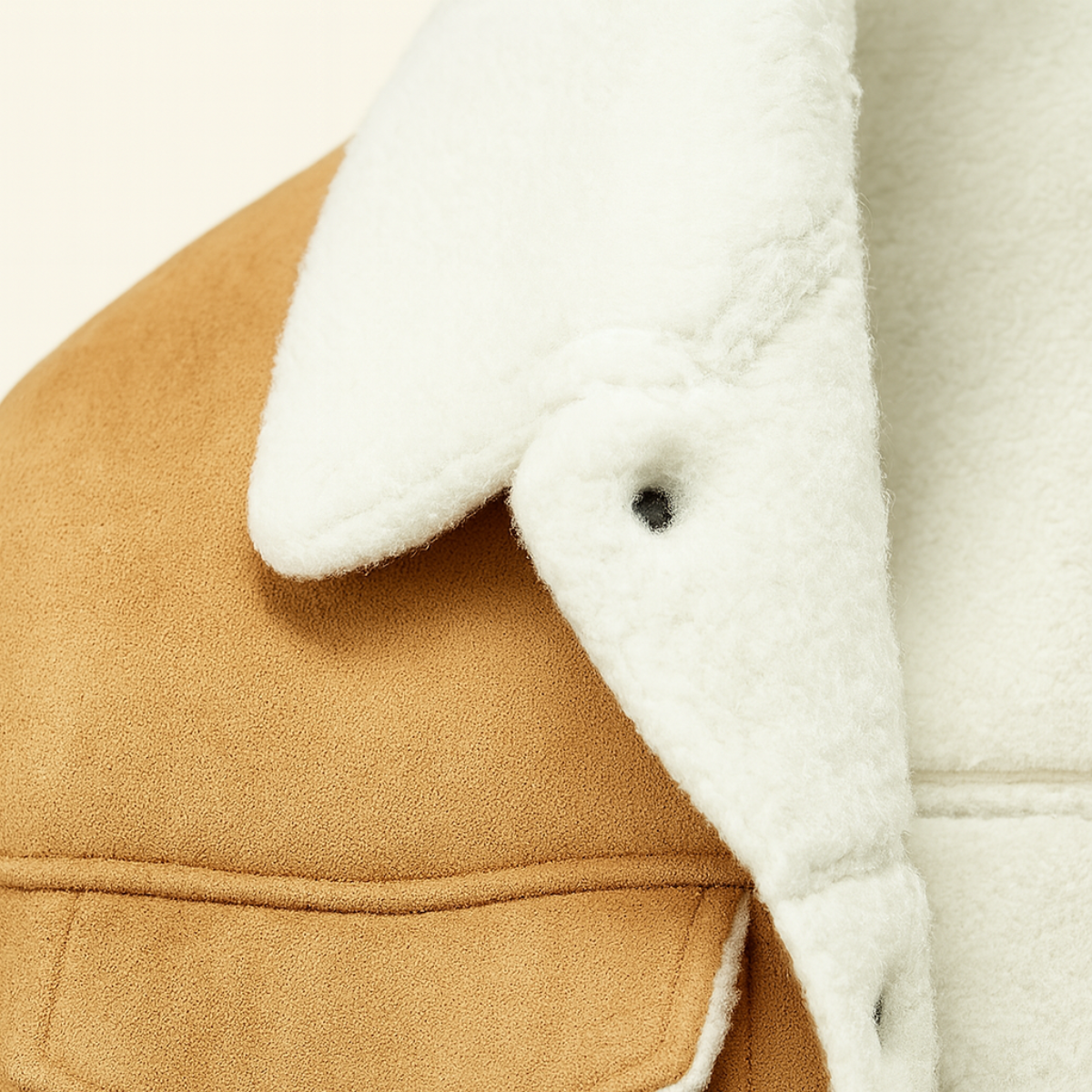Axel | Men's Sherpa Lined Suede Jacket Camel