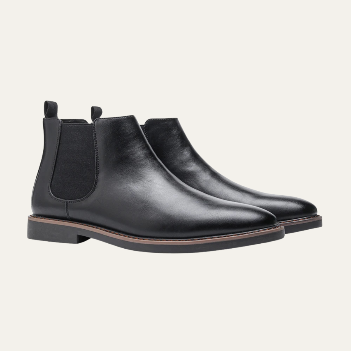 Beau | Men's Chelsea Leather Ankle Boots Brown