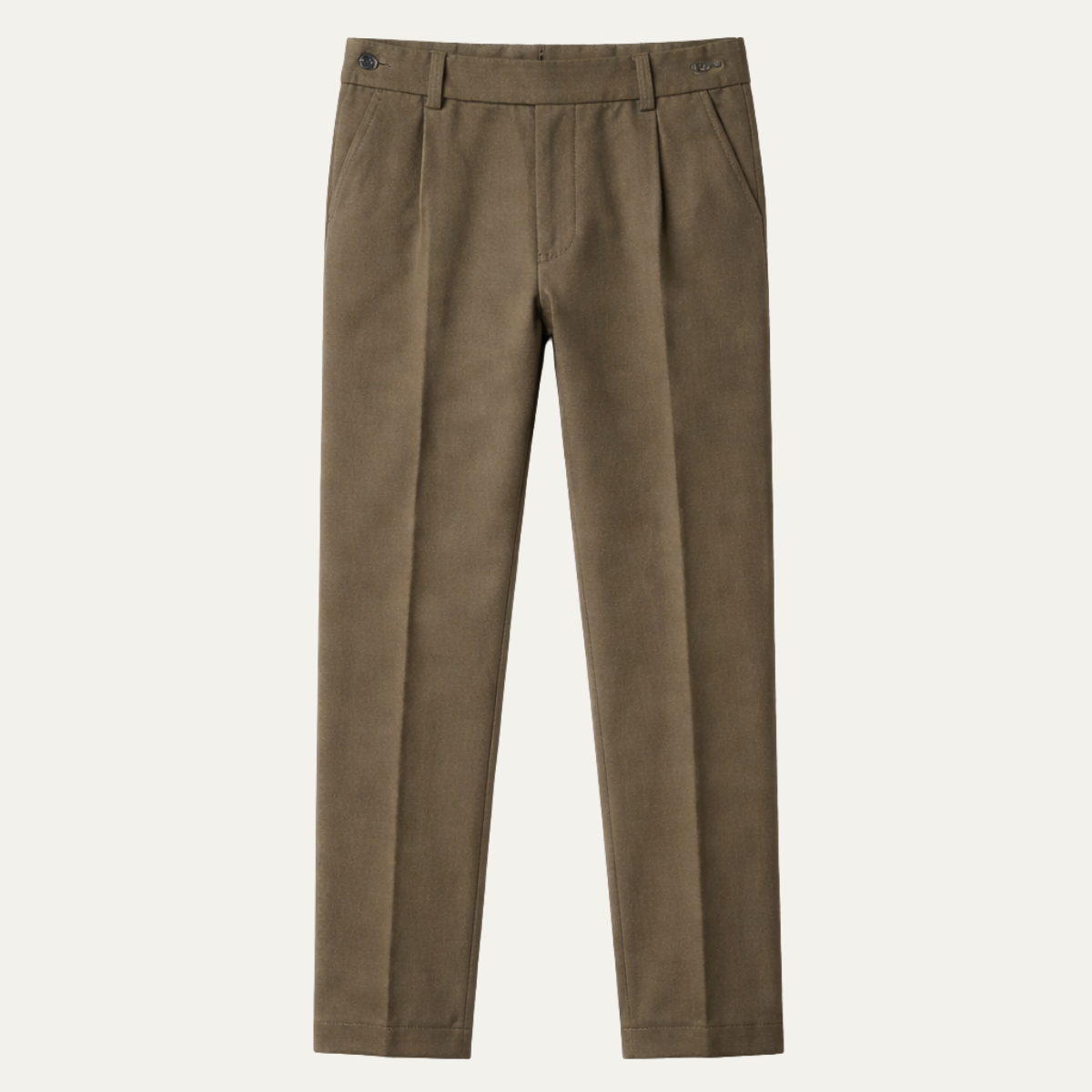 Axel | Men's Tailored Dress Pants Olive Wool Blend
