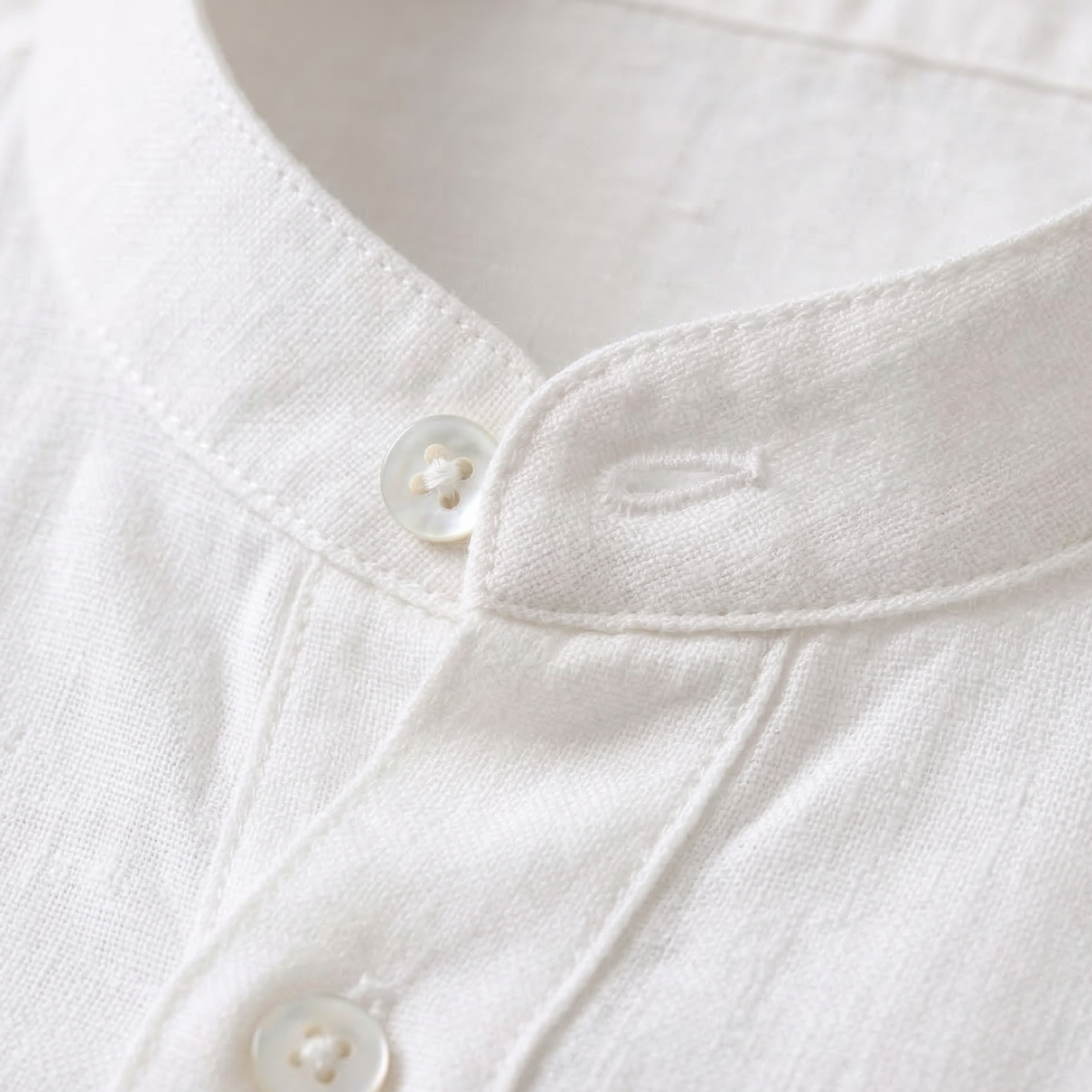 Ash | Men's Casual Linen Pants Cream Drawstring