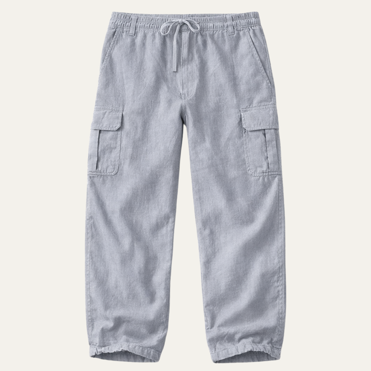 Jude | Men's Cargo Pants Light Gray Relaxed Fit Multi Pocket