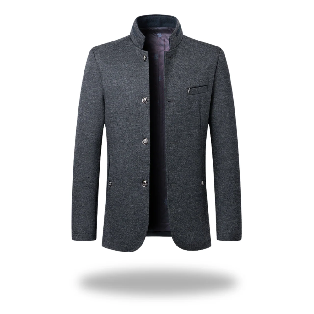 Arlo | Men's Casual Blazer Navy Wool Button Front