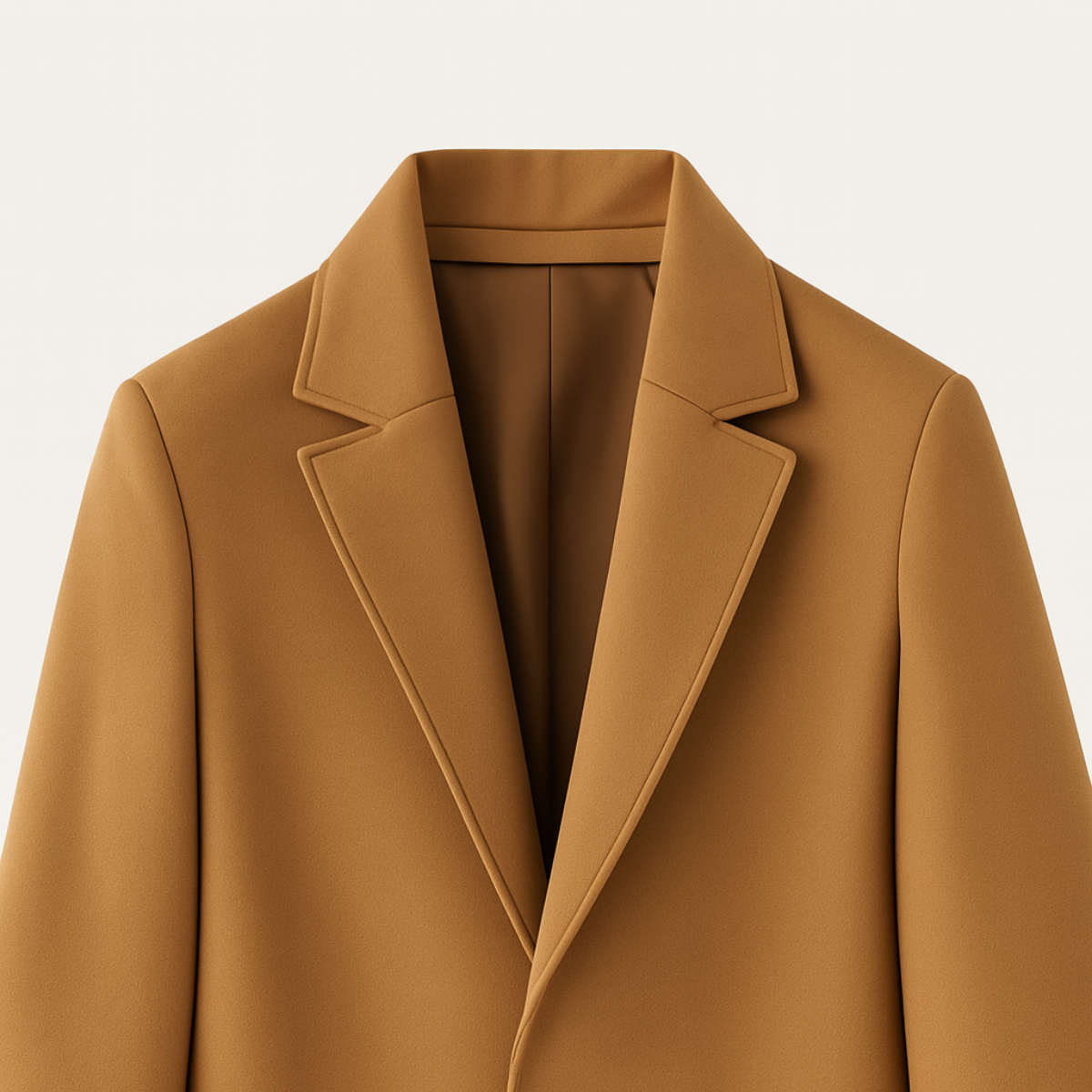 Voss | Men's Black Wool Overcoat Long Length