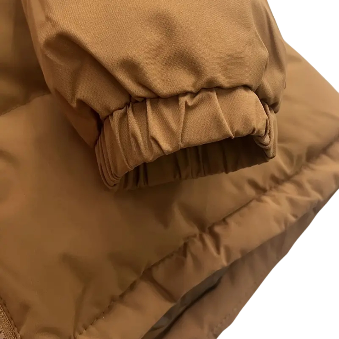 Ada | Women's Puffer Jacket Black Sherpa Lined Hood