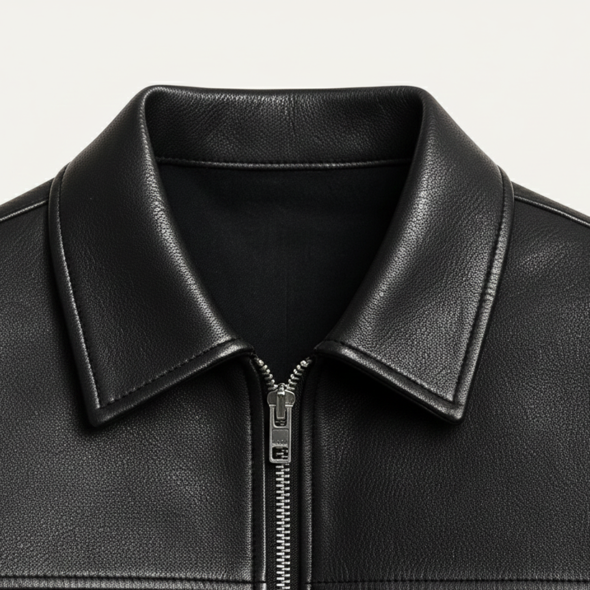 Axel | Men's Classic Leather Bomber Jacket Black
