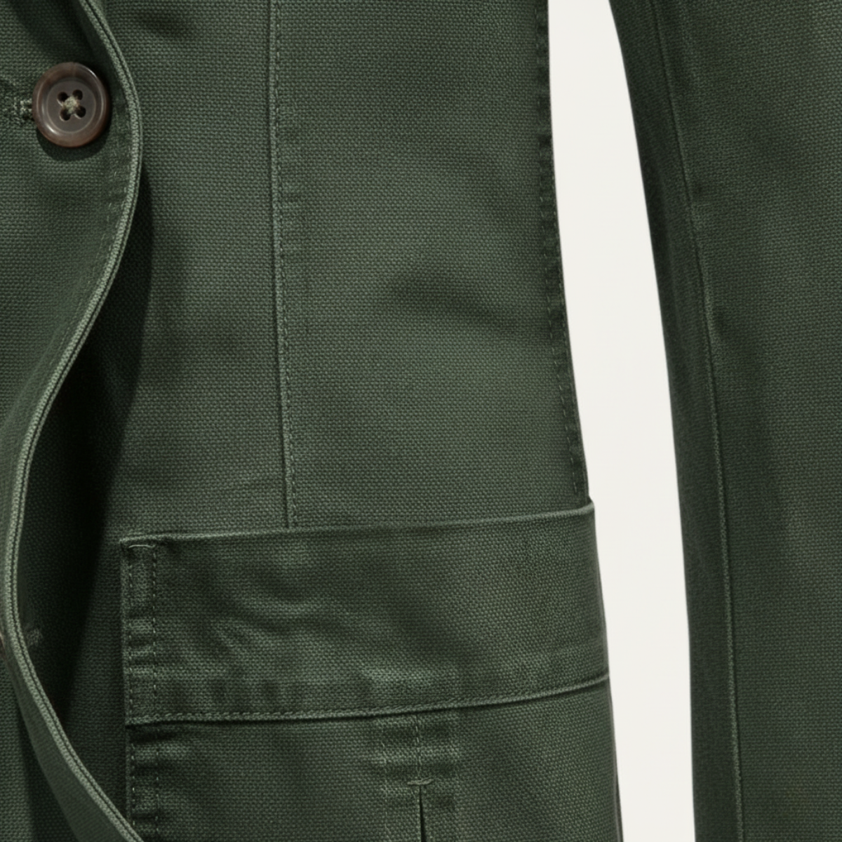 Sage | Men's Casual Cotton Blazer Olive Green Lined