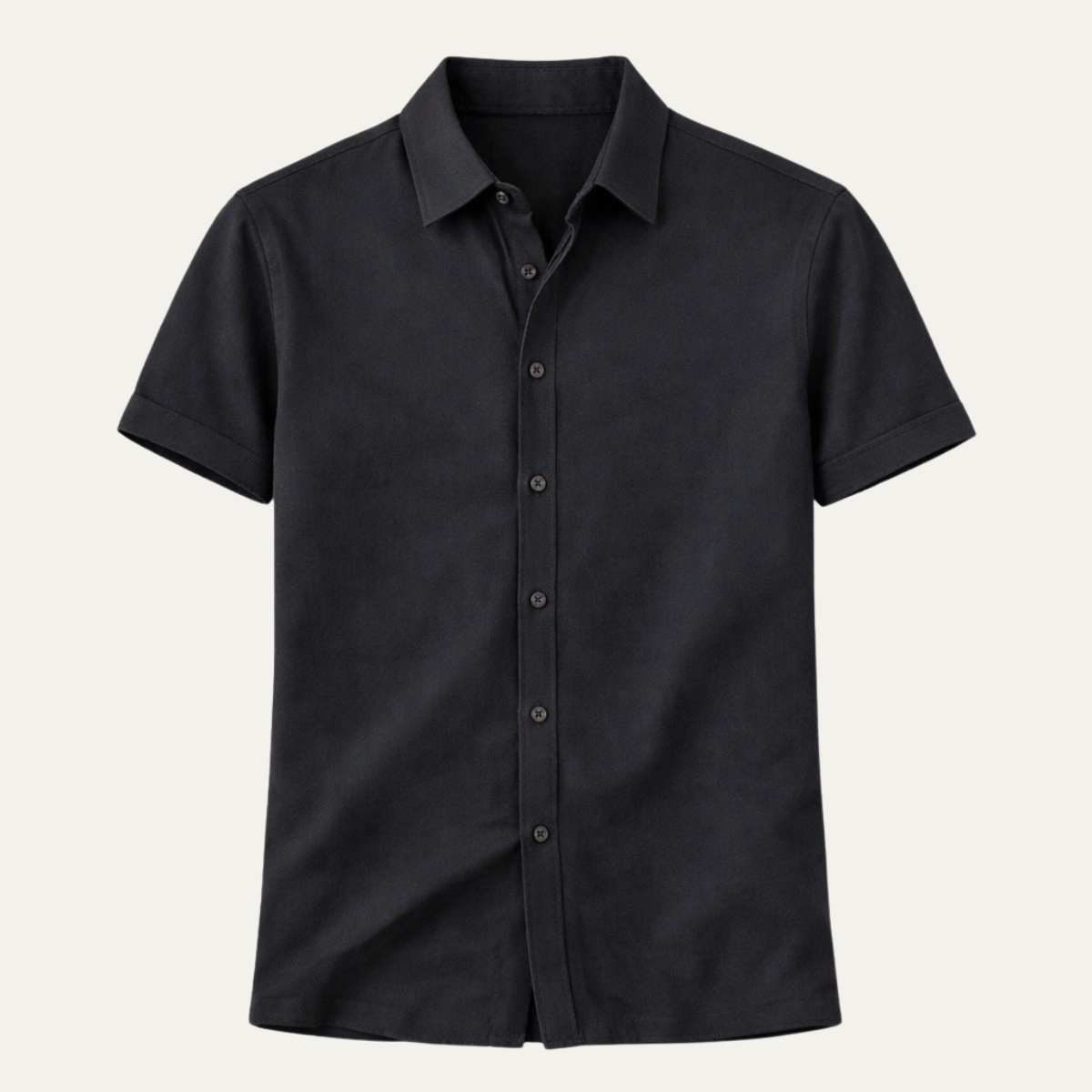 Blake | Men's Short Sleeve Button Up Shirt Black