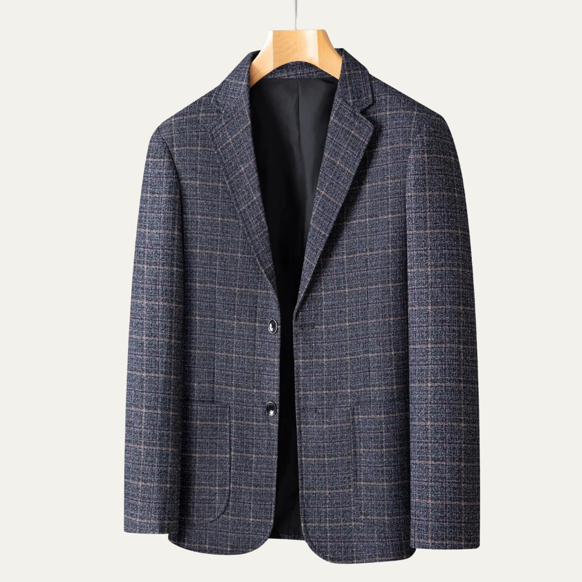 Blake | Men's Casual Blazer Navy Plaid