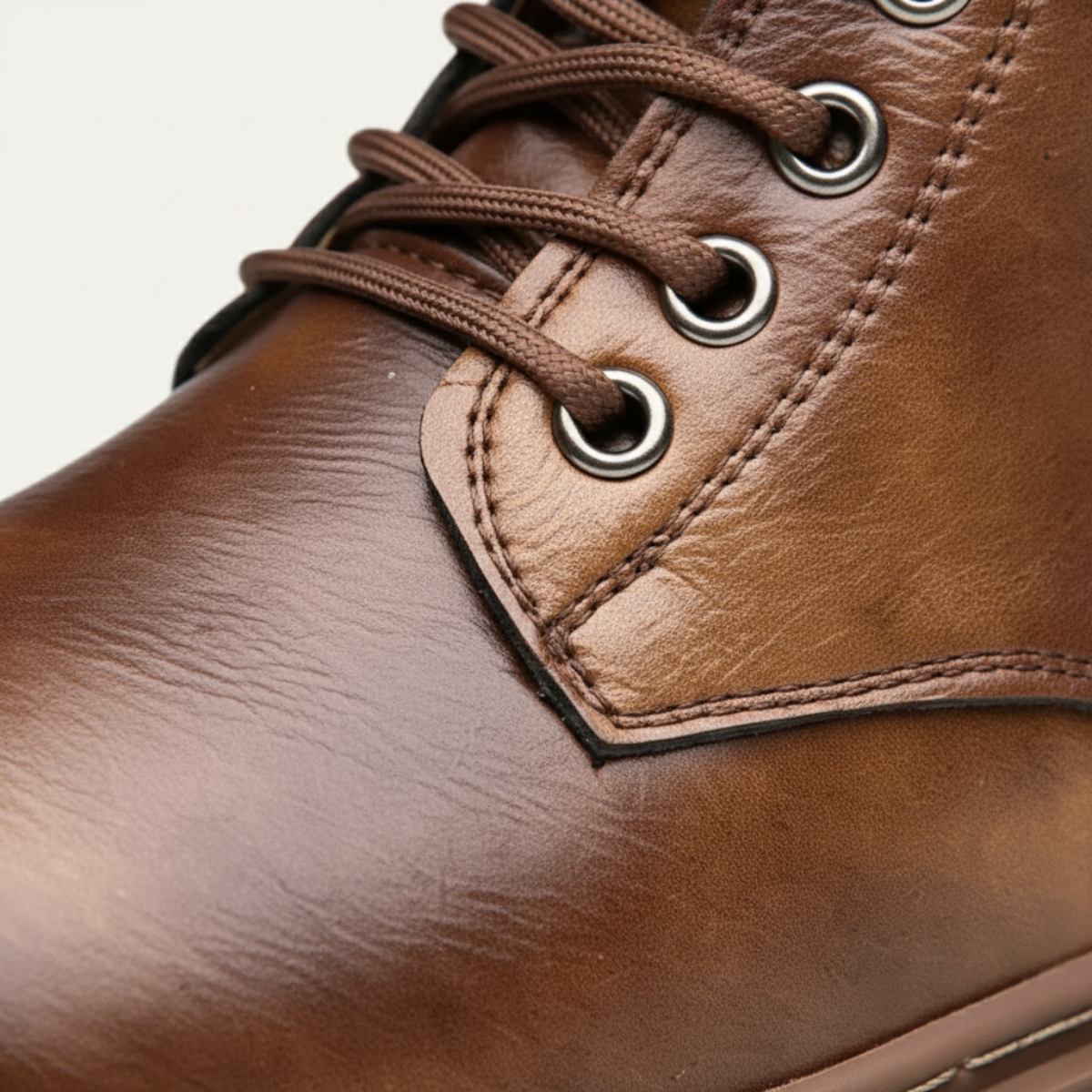 Kade | Men's Leather Ankle Boots Brown Lace Up Work Boot