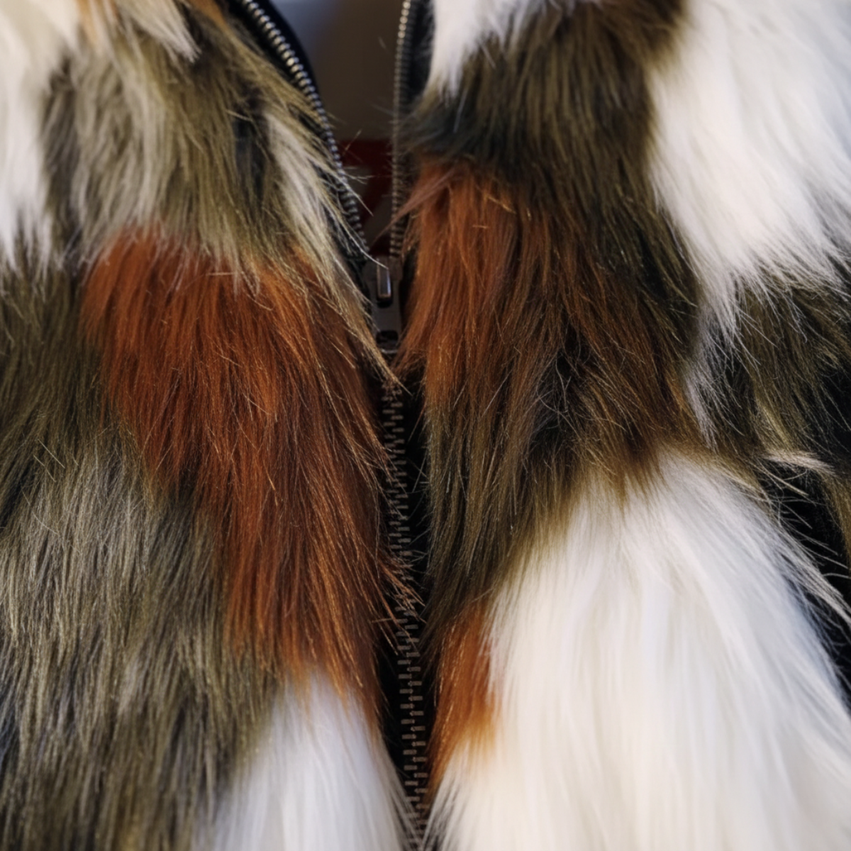 Axel | Men's Faux Fur Puffer Jacket Multicolor