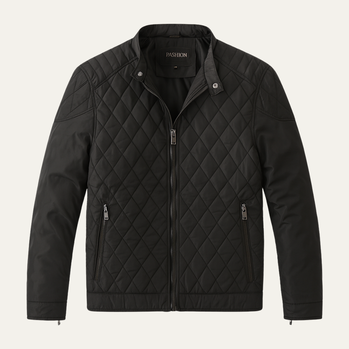 Axel | Men's Quilted Puffer Jacket Black