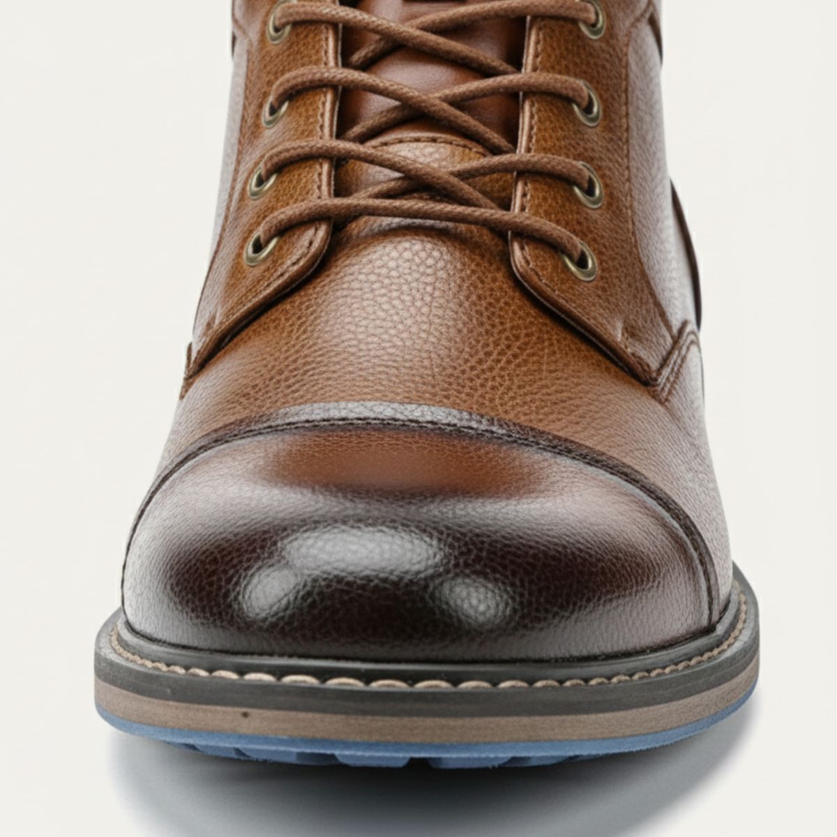 Voss | Men's Leather Work Boots Brown Lace Up