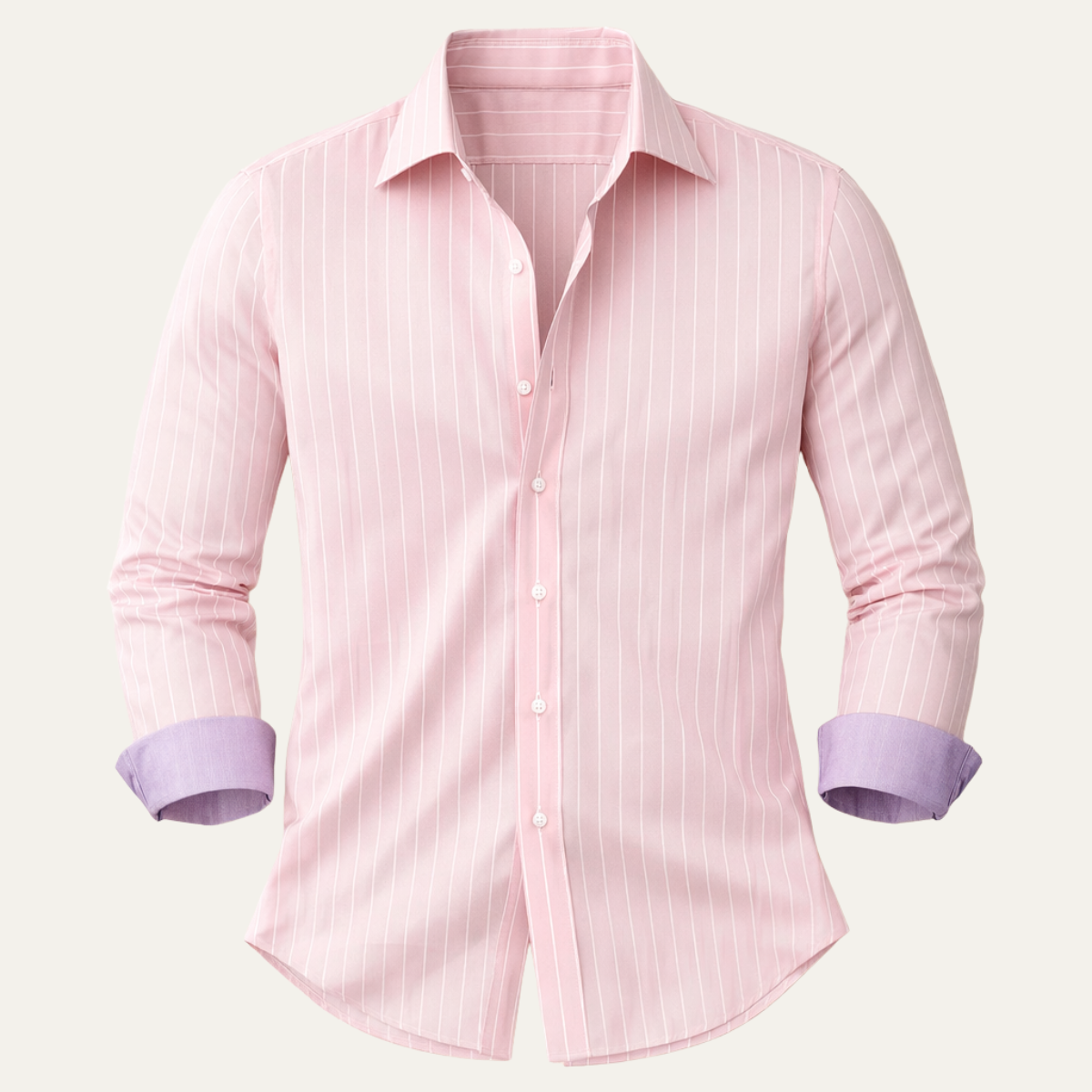 Blake | Men's Pinstripe Button Up Shirt Navy Long Sleeve