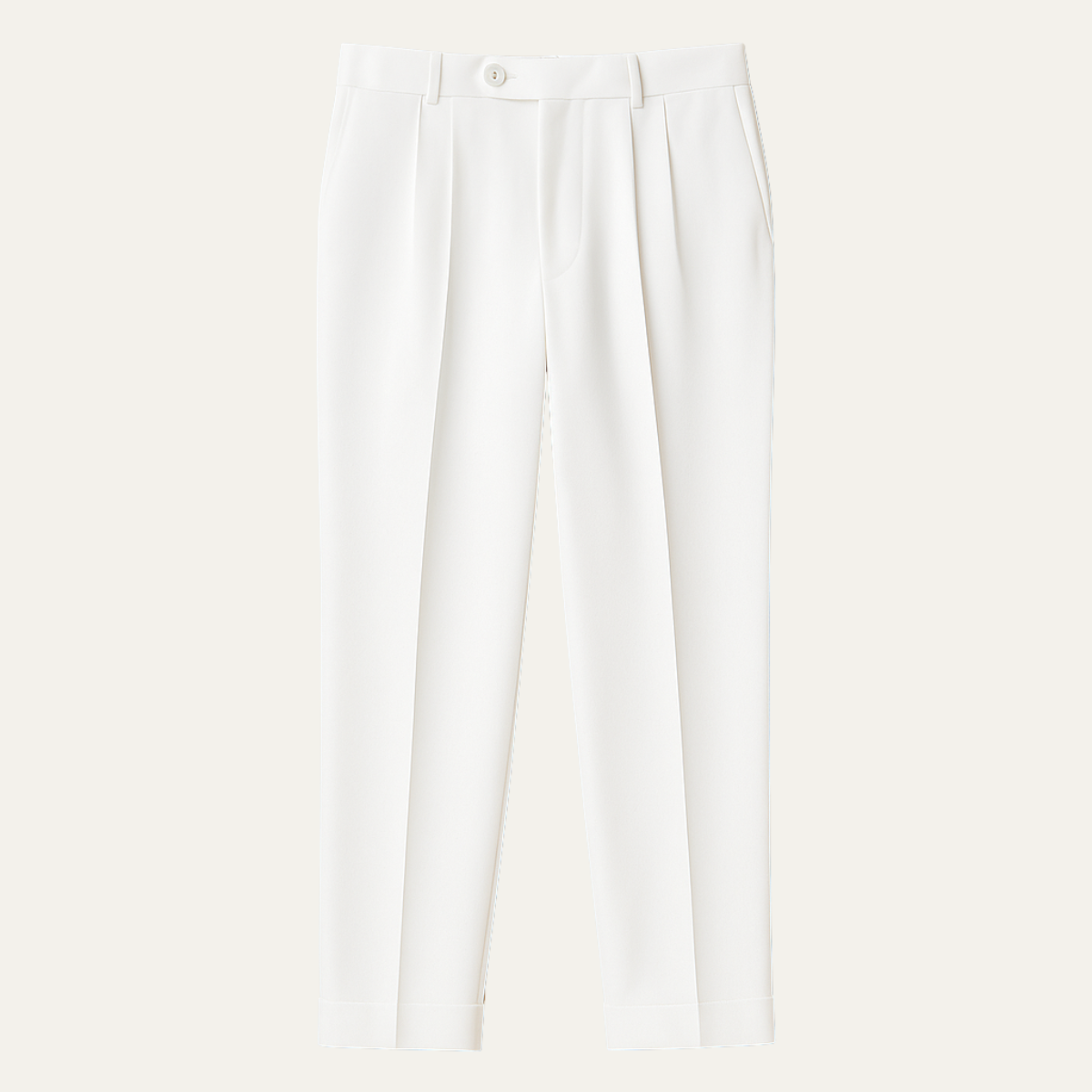 Axel | Men's Pleated Dress Pants White