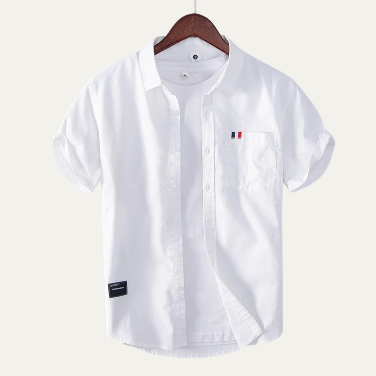 Blake | Men's Short Sleeve Button Up Shirt White