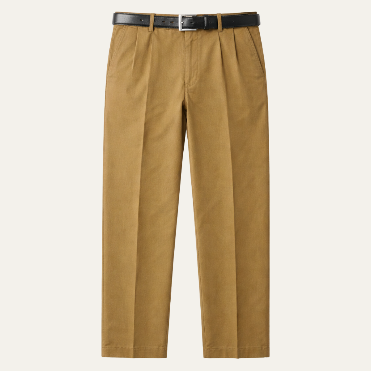 Jasper | Men's Pleated Dress Pants Khaki Cotton