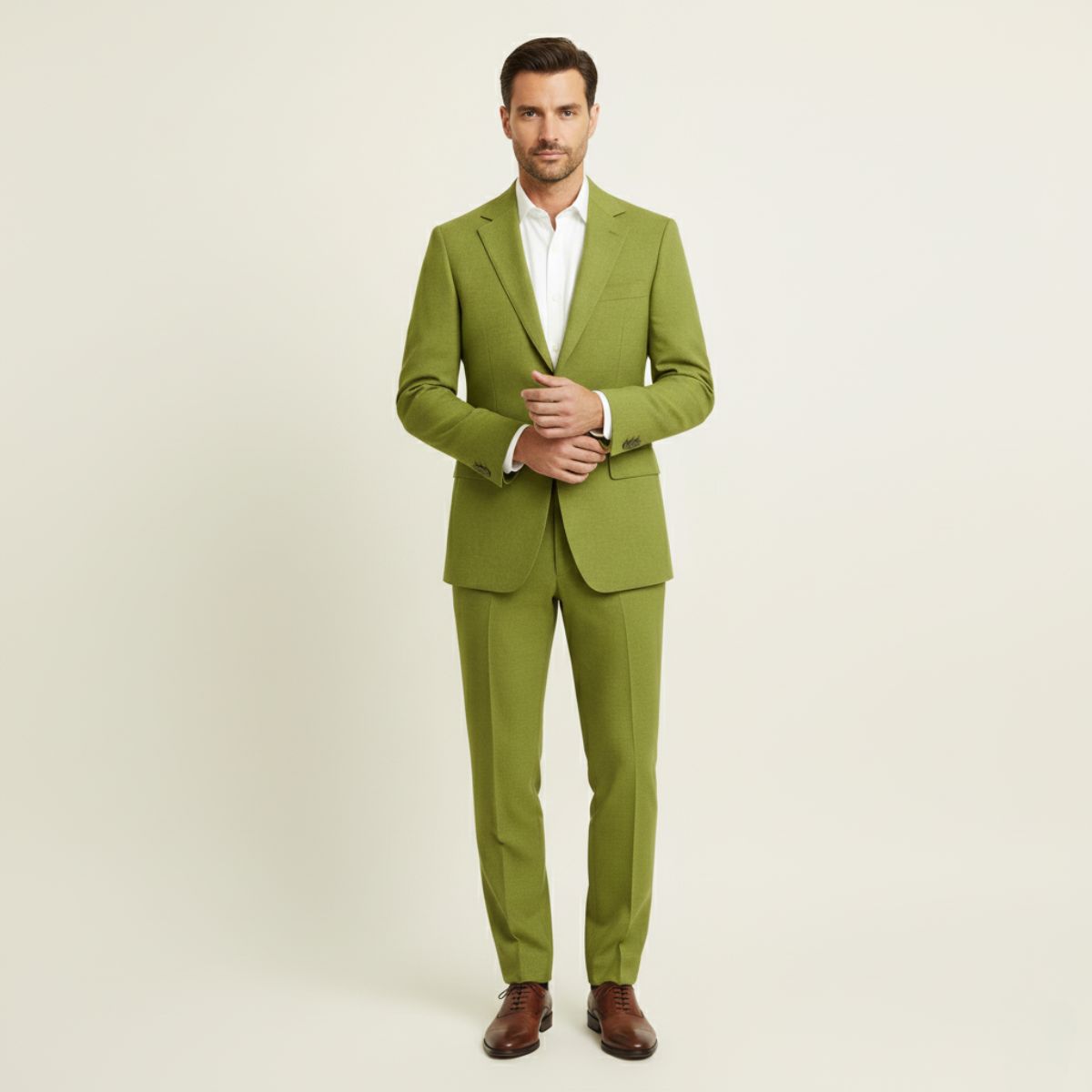 Paloma | Men's Tailored Linen Suit Camel Two Piece