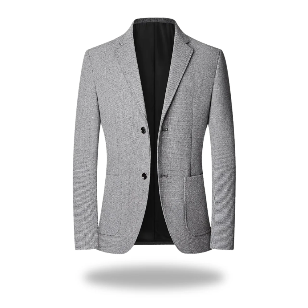 Voss | Men's Casual Blazer Brown Wool Blend