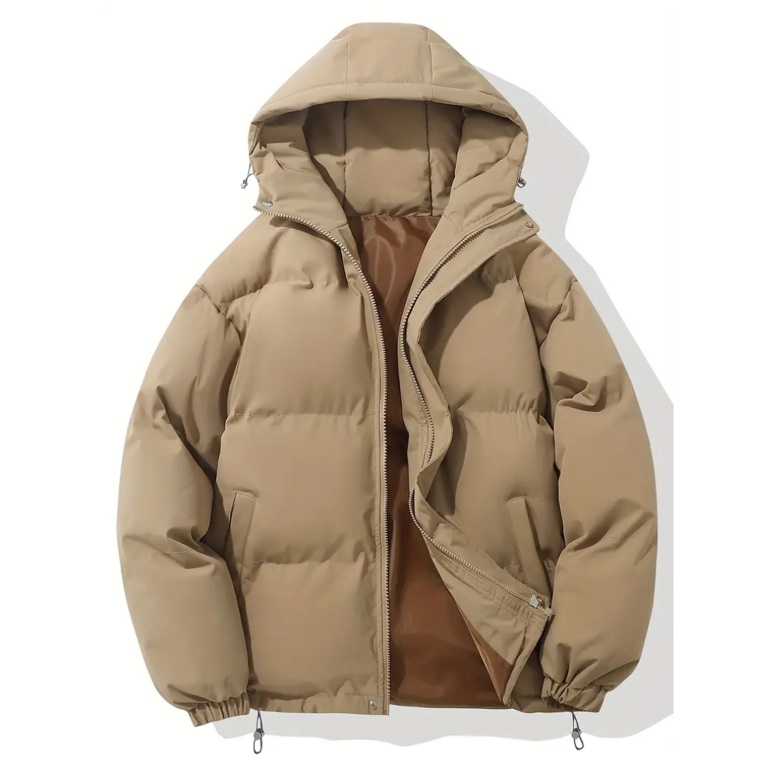 Faye | Women's Puffer Jacket Pink Hooded Quilted Windbreaker