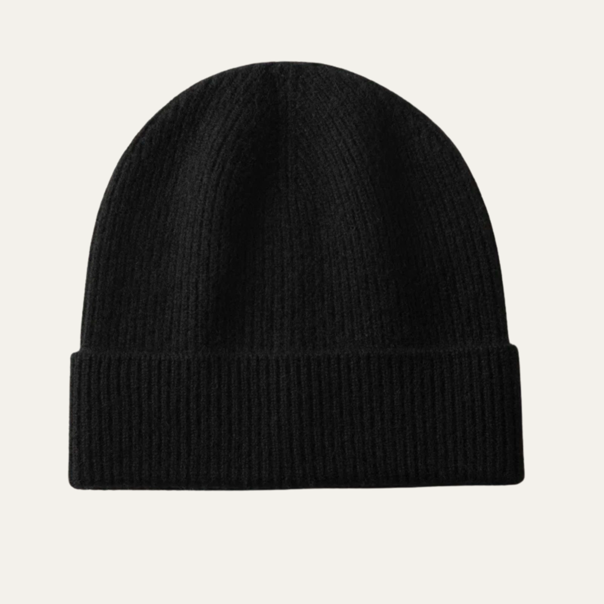 Bram | Men's Ribbed Knit Beanie Black