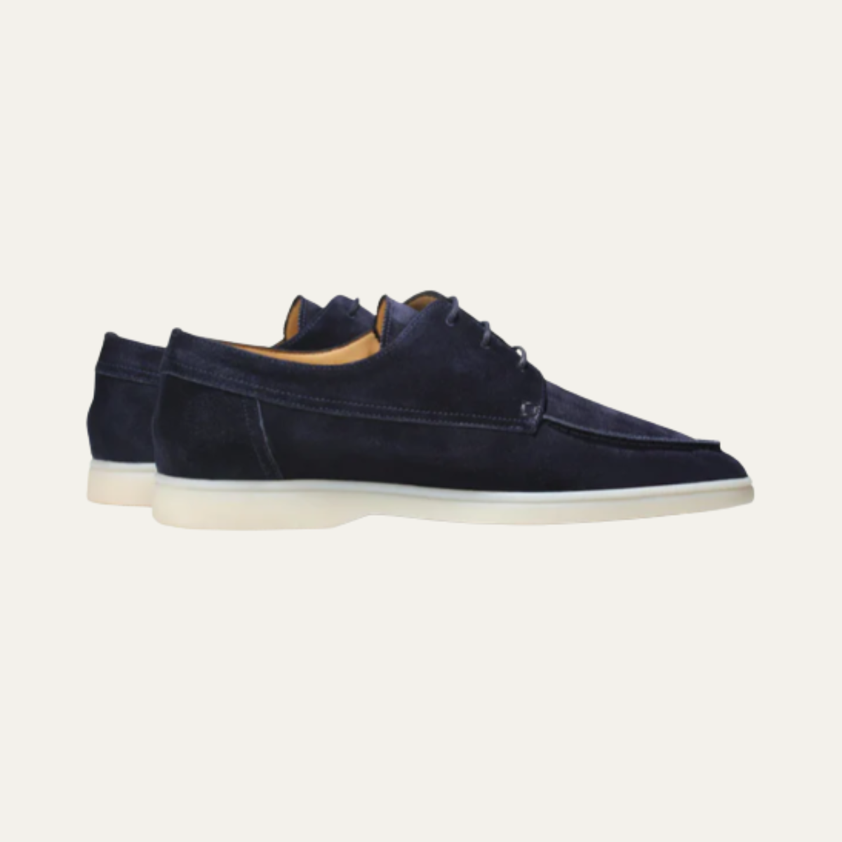 Beau | Men's Casual Suede Loafer Cream Crepe Sole