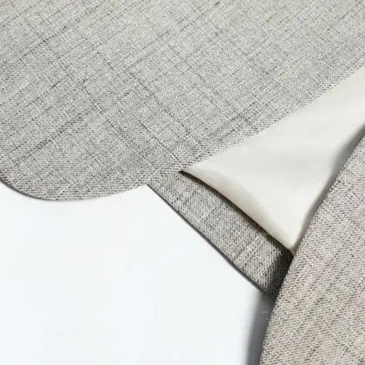 Ash | Men's Linen Blazer Cream Single Breasted Casual