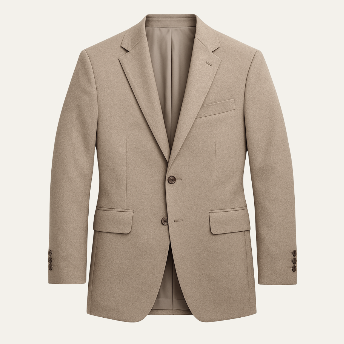 Callum | Men's Slim Fit Suit Beige Two Piece Formal