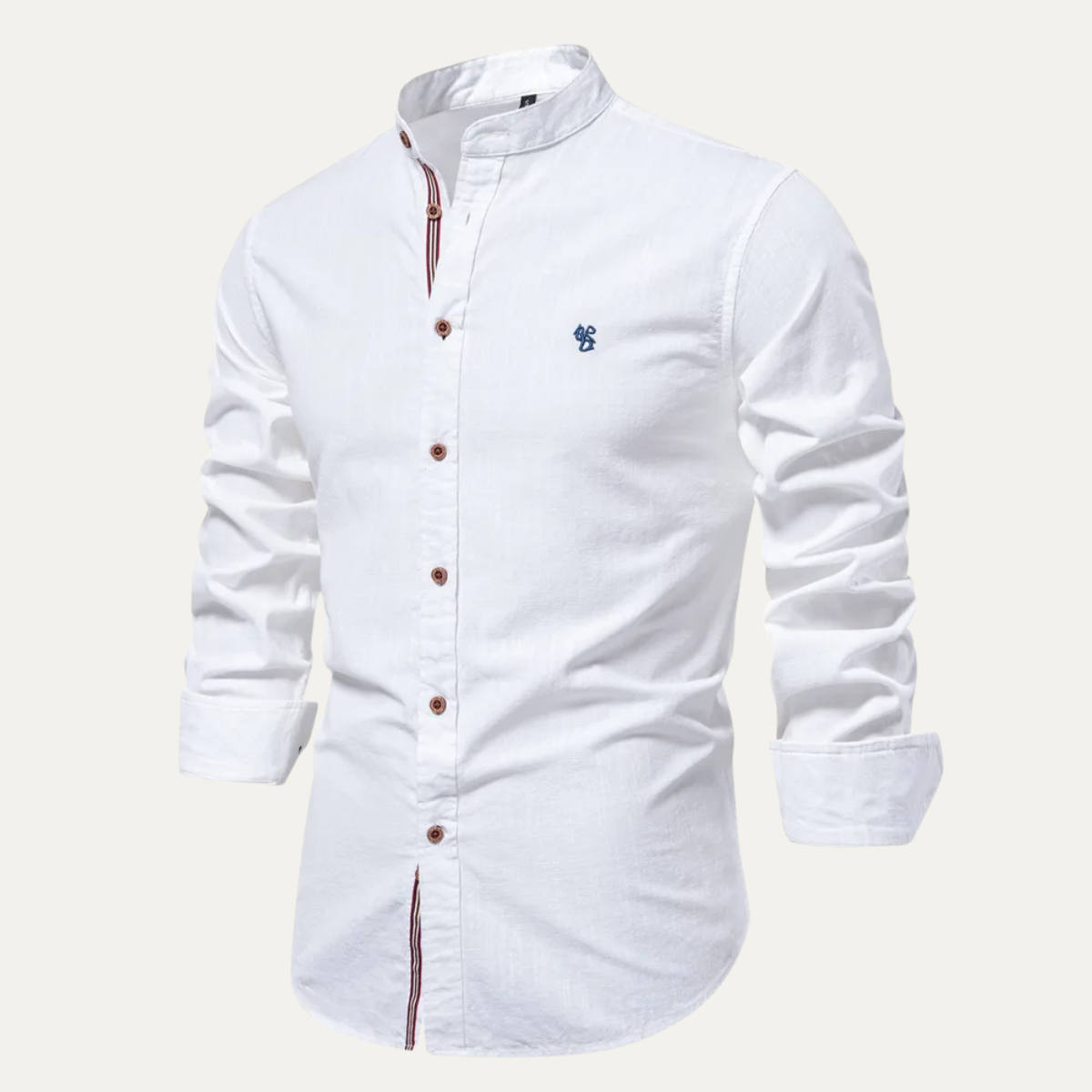 Eli | Men's Casual Button Up Shirt Black Cotton Linen