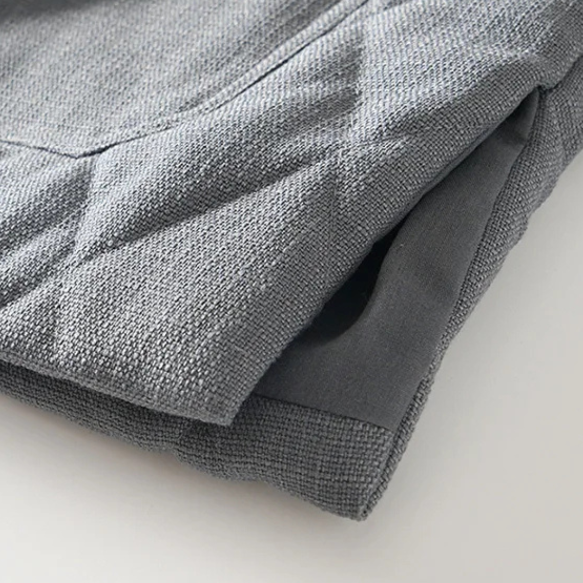 Bram | Men's Quilted Jacket Gray Button Front Stand Collar