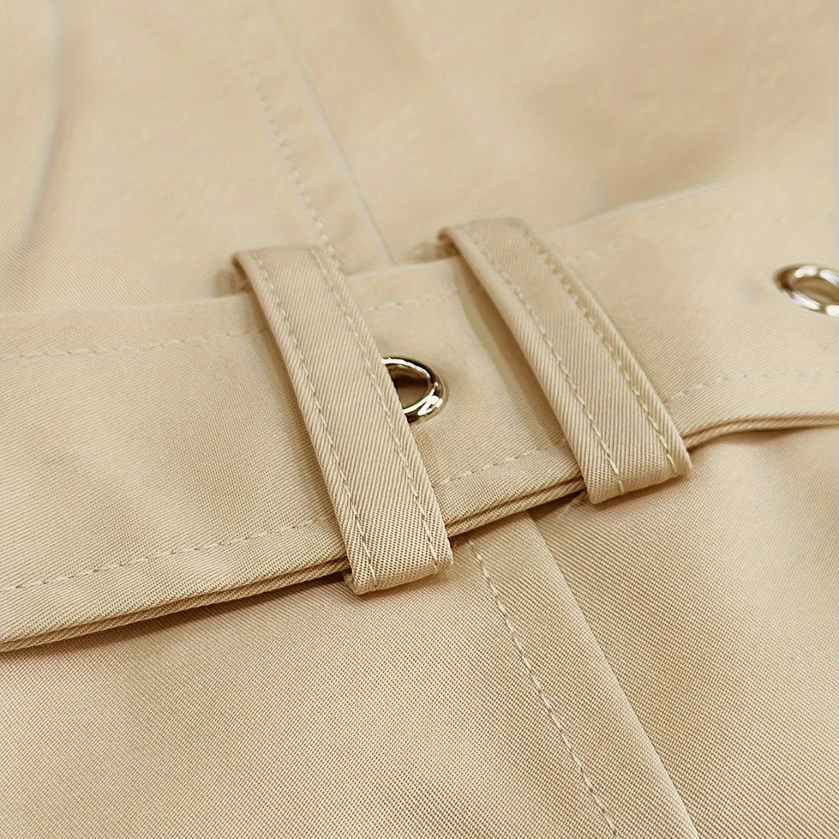 Hale | Men's Double Breasted Trench Coat Beige