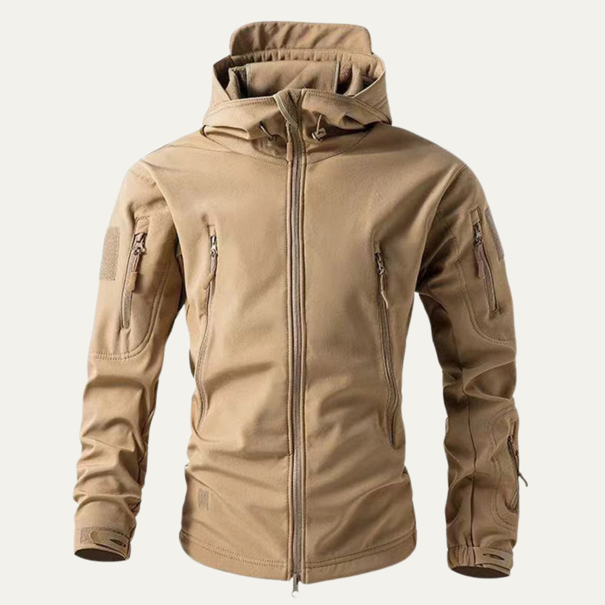 Cruz | Men's Tactical Utility Jacket Olive Hood Multiple Pockets