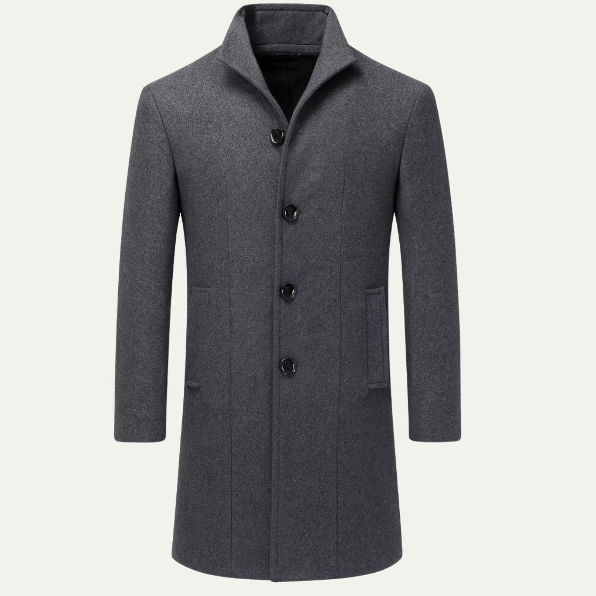 Blake | Men's Smart Casual Wool Blend Overcoat Gray