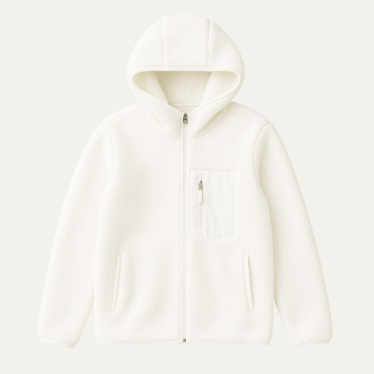 Voss | Men's Fleece Lined Wool Jacket Cream