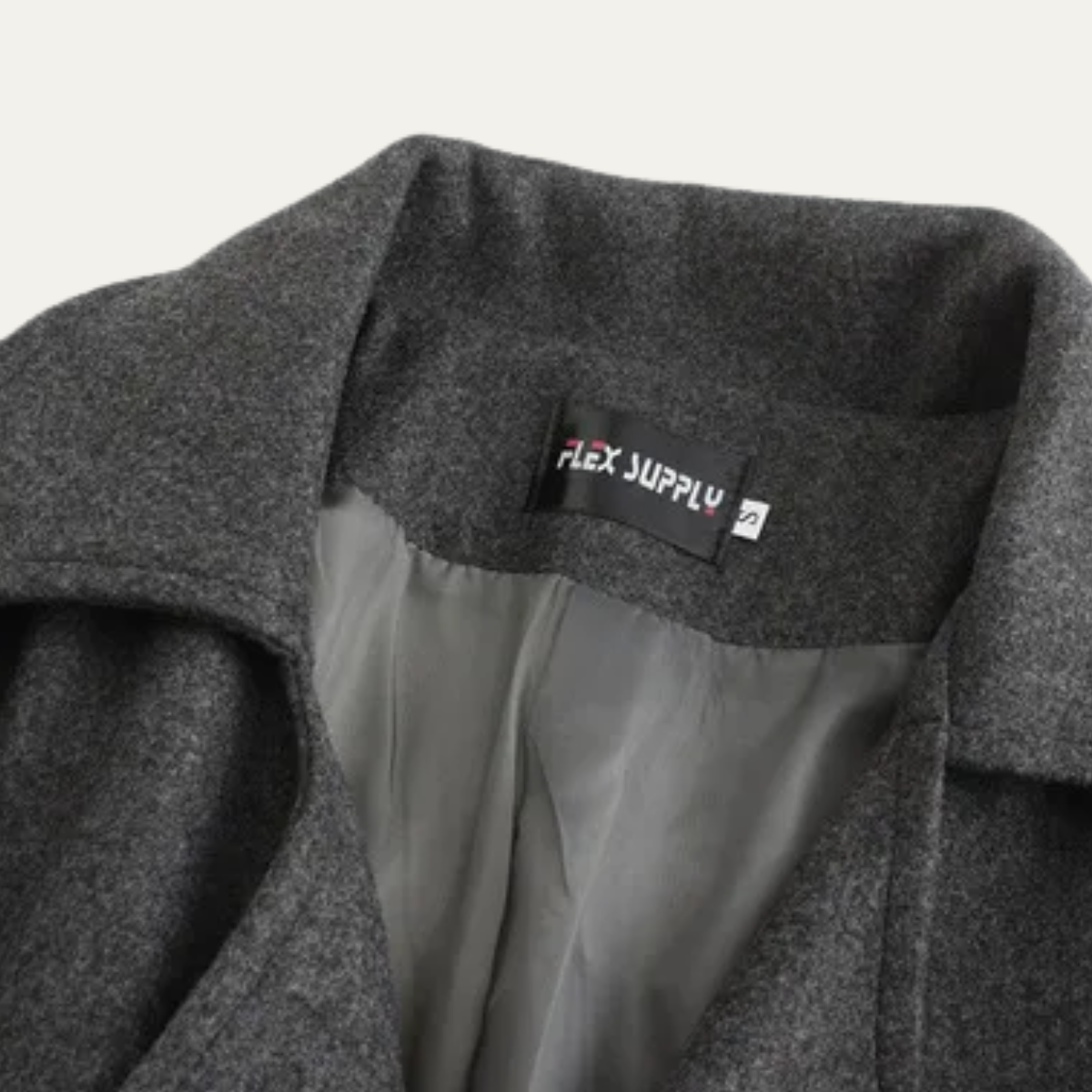 Callum | Men's Double Breasted Wool Coat Gray Long