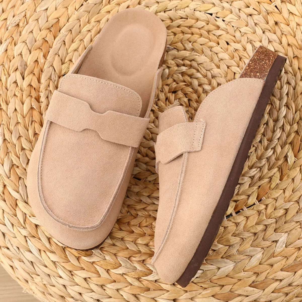 Bram | Men's Suede Slip On Loafer Tan Brown