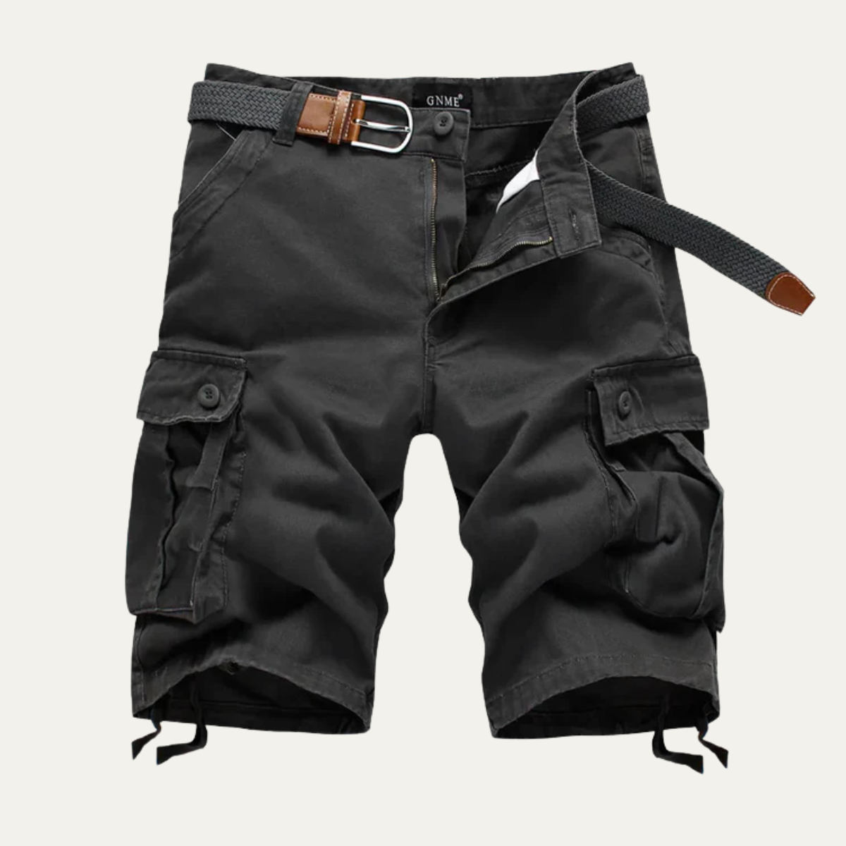 Axel | Men's Cargo Shorts Khaki With Belt