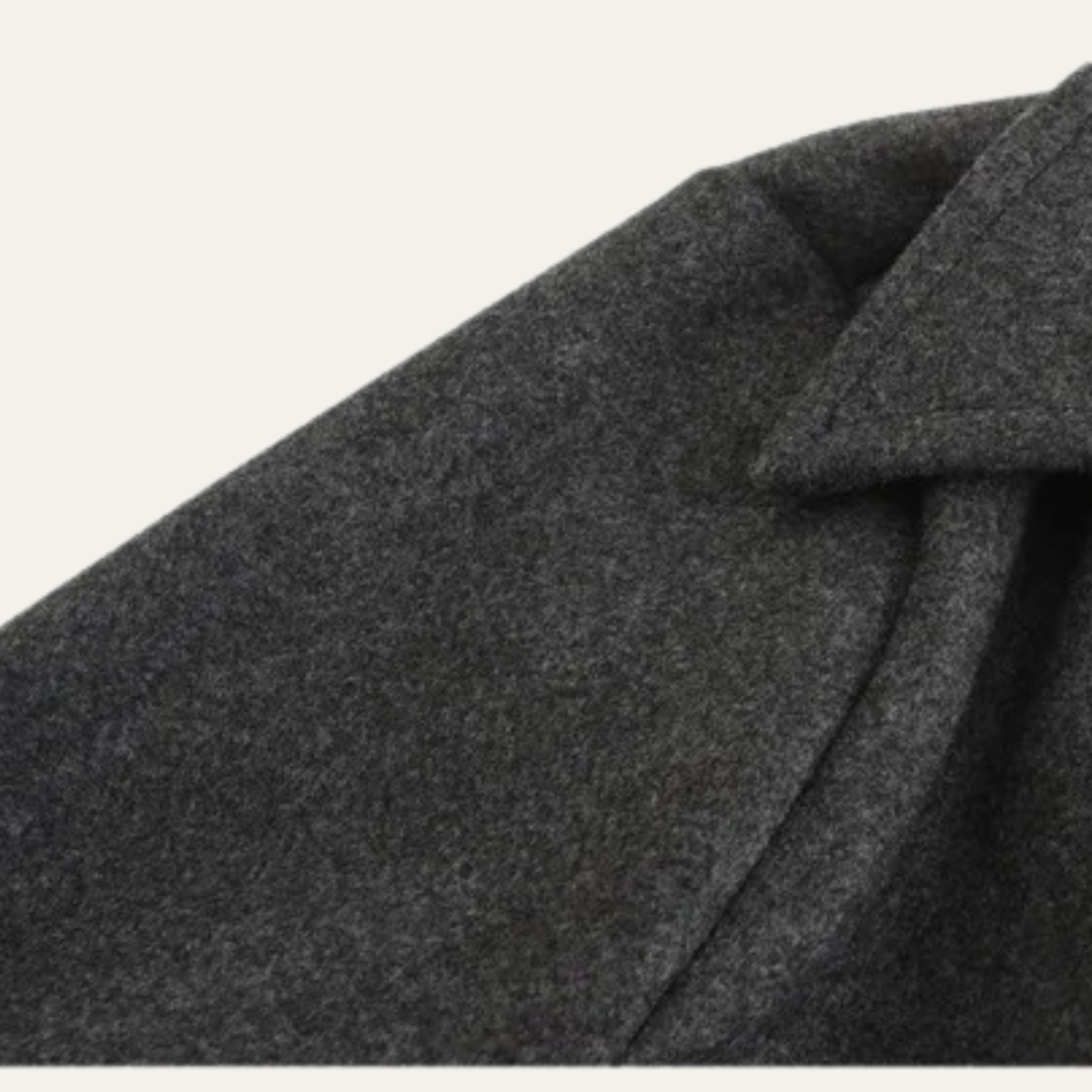 Callum | Men's Double Breasted Wool Coat Gray Long