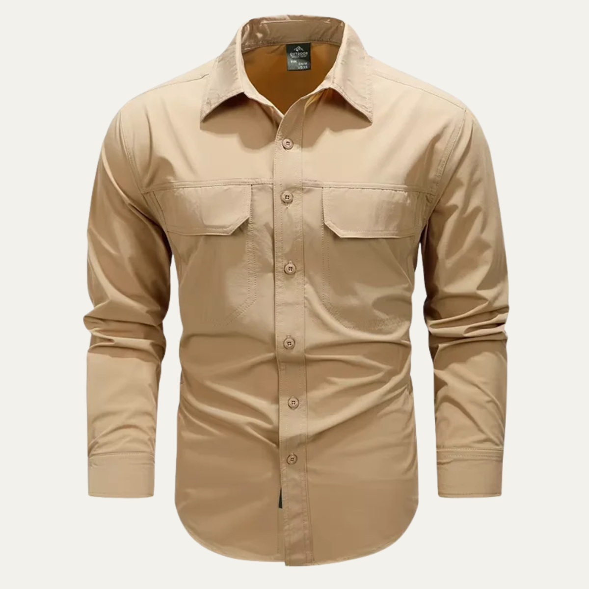 Kai | Men's Tactical Button Up Shirt Sage Green Long Sleeve