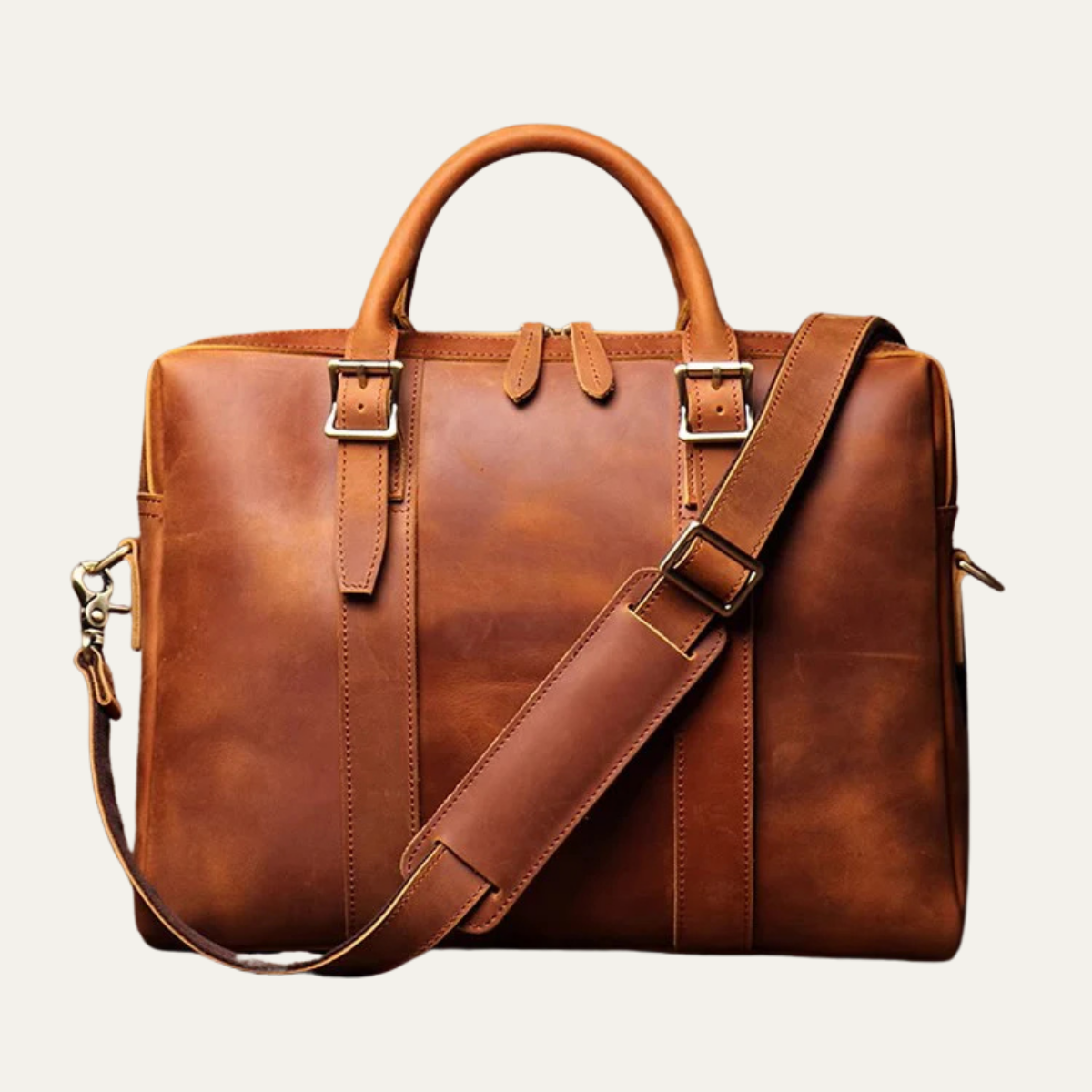 Villefranche Men's Vintage Genuine Leather Bag