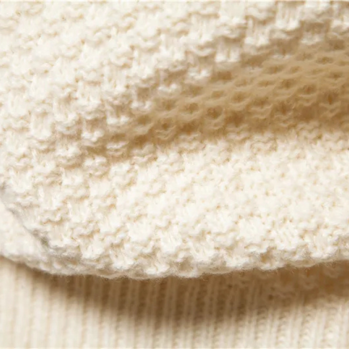 Jasper | Men's Cable Knit Sweater Cream Crew Neck