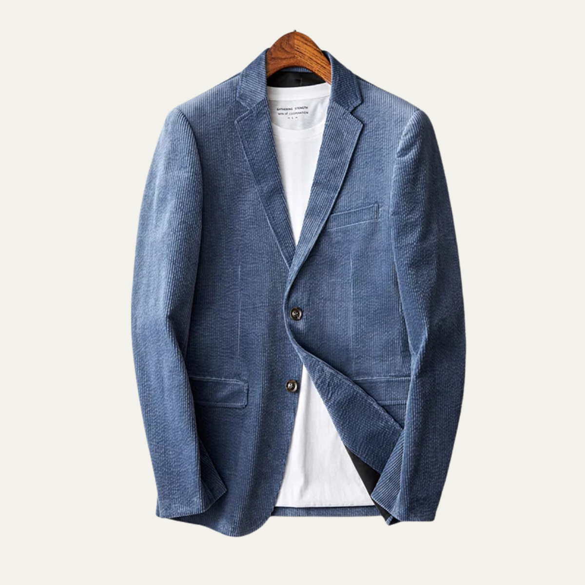 Beau | Men's Casual Corduroy Blazer Beige